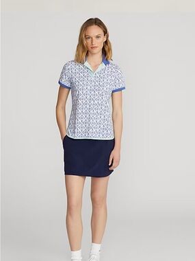 Polo Golf Ralph Lauren Women's Kaleidoscope Breathable Jersey Polo Shirt. Size M